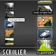 Advanced Glow Scrolling Menu Vertical