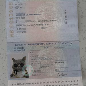 Armenia Passport Template