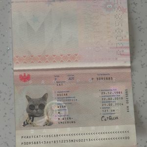Austria Passport Template