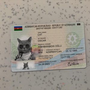Azerbaijan Identity Card Template