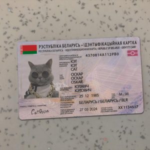 Belarus Identity Card Template