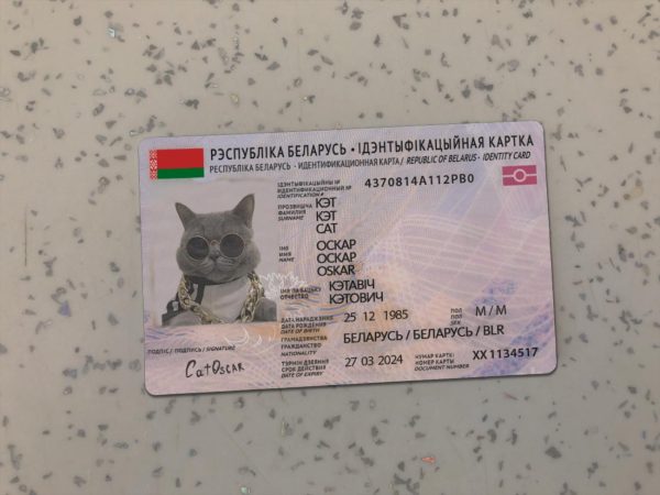 Belarus Identity Card Template