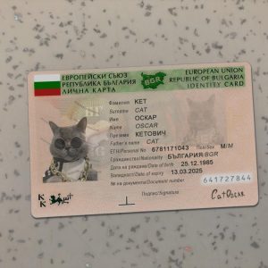 Bulgaria Identity Card Template