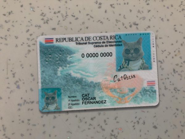 Costa Rica Identity Card Template