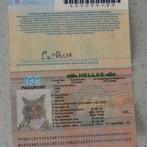 Greece Passport Template