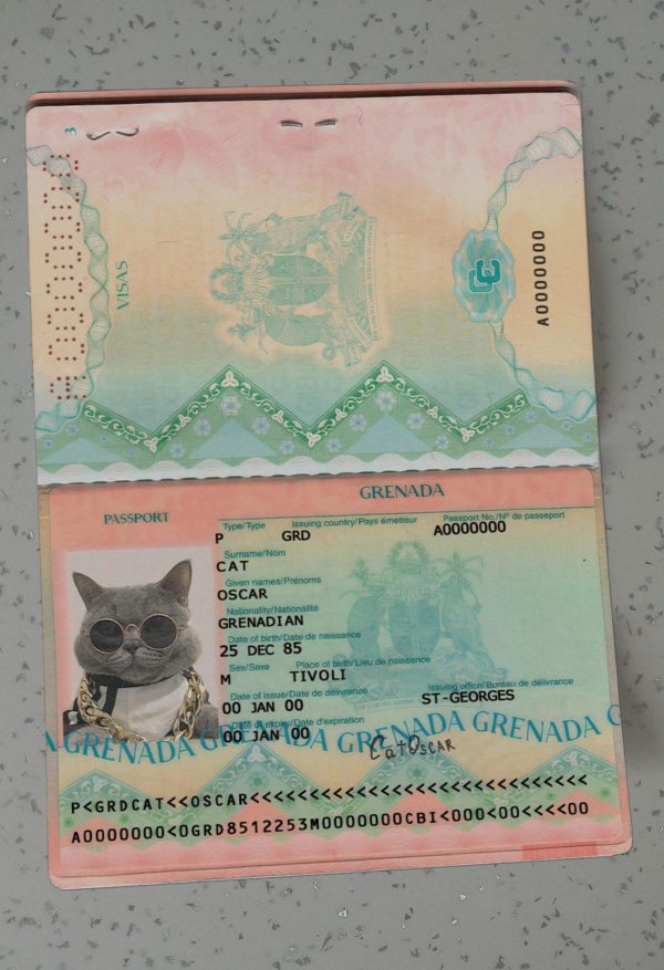Grenada Passport Template