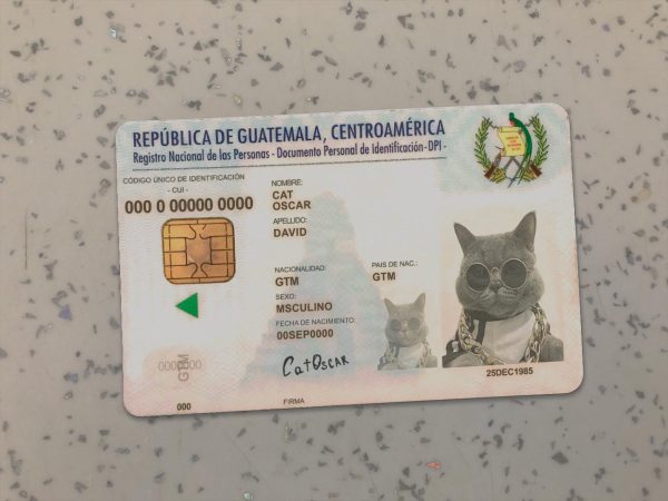 Guatemala Identity Card Template