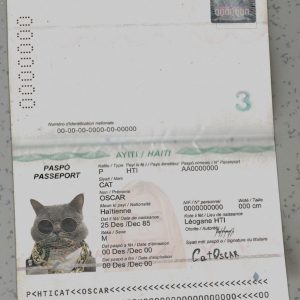 Haiti Passport Template