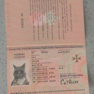 Malta Passport Template