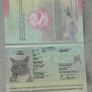 Nepal Passport Template