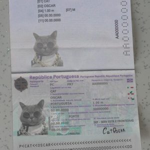Portugal Passport Template New