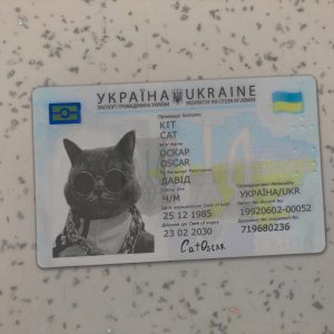 Ukraine Identity Card Template